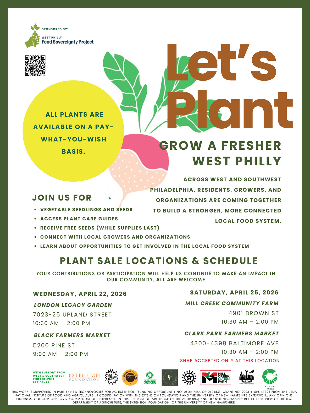 Community Plant Sale flyer